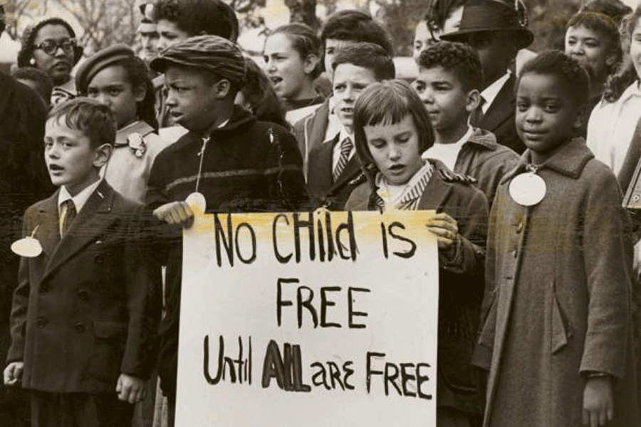 Foto: Borgerrettighetsbevegelsen i USA demonstrerer, på slutten av 1950-åra. Ukjent fotograf/Schomburg Center for Research in Black Culture, Photographs and Prints Division, The New York Public Library.